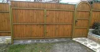 Купить распашные ворота деревянные Протвино, цена от 2771 руб.
